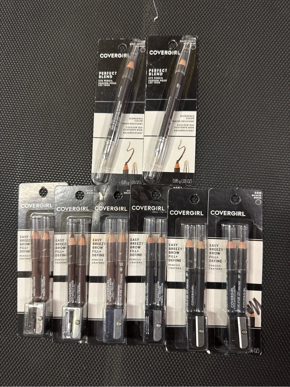 CoverGirl Makeup Lot 8 Pc Brow Fill + Define Pencils & Eye Pencils New